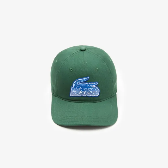 Caps and Hats MenWomen Lacoste Unisex Crocodile Patch Branded Cap Pine Green 132