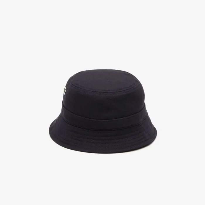 Caps and Hats MenWomen Lacoste Unisex Organic Cotton Bucket Hat Abysm Blue Hde