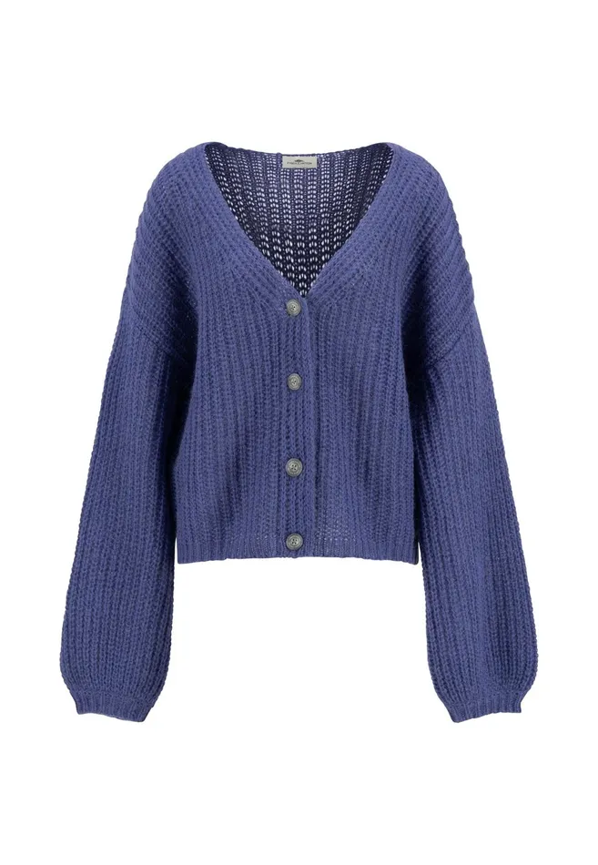 Cardigan Women FYNCHHATTON Counted Jacket Made Of Natural MohairWollmix Blue Purpleashcrimson Red Cardigan Women FYNCHHATTON Counted Jacket Made Of Natural MohairWollmix Blue Purpleashcrimson Red