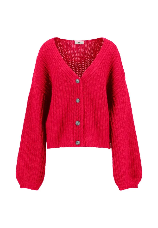 Cardigan Women FYNCHHATTON Counted Jacket Made Of Natural MohairWollmix Blue Purpleashcrimson Red