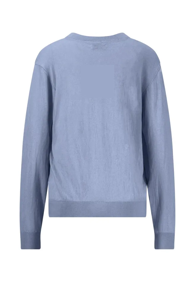 Cardigan Women FYNCHHATTON Part Jacket Made Of Cotton Mix With A Button Placket Sandsummer Redlight Blue