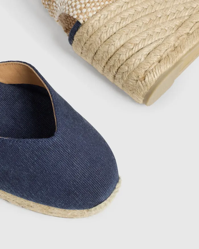 Castaer Chiarita6002 Azul Oxford Women Wedges
