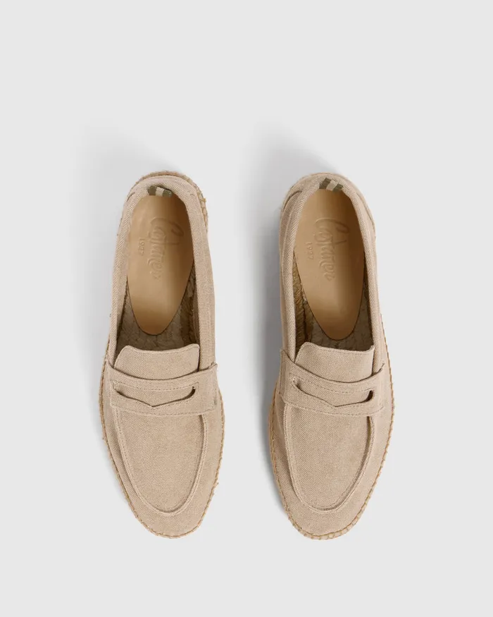 Castaer Nacho T002 Sand Men Flat Shoes