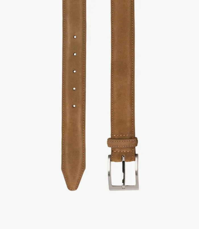 Casual Belts Loake Men William Belt Tan Suede