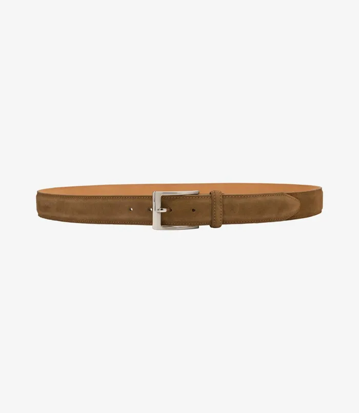 Casual Belts Loake Men William Belt Tan Suede