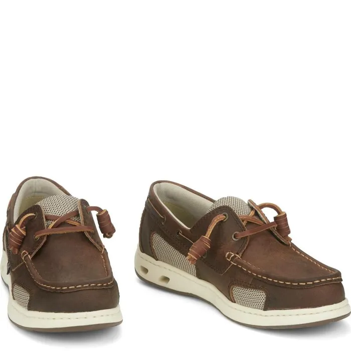 Casuals Men Justin Boots Angler SlipOn Casual Shoe Cigar Brown 040brown041