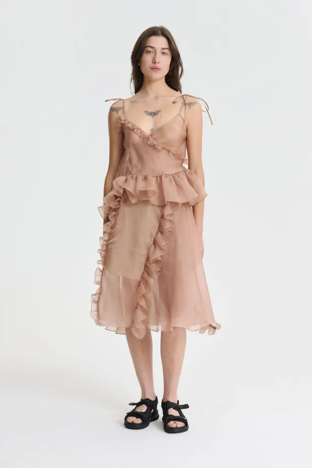 Cecilie Bahnsen Blouses Women ALESSANDRA TOP Chestnut