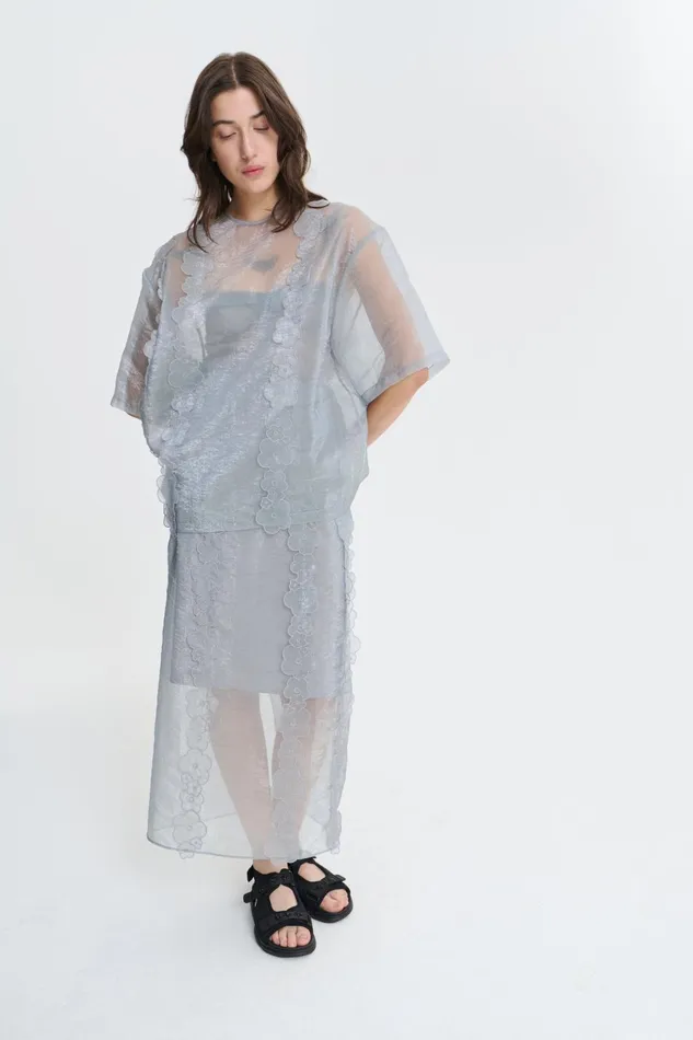 Cecilie Bahnsen Blouses Women ASRA TOP Grey