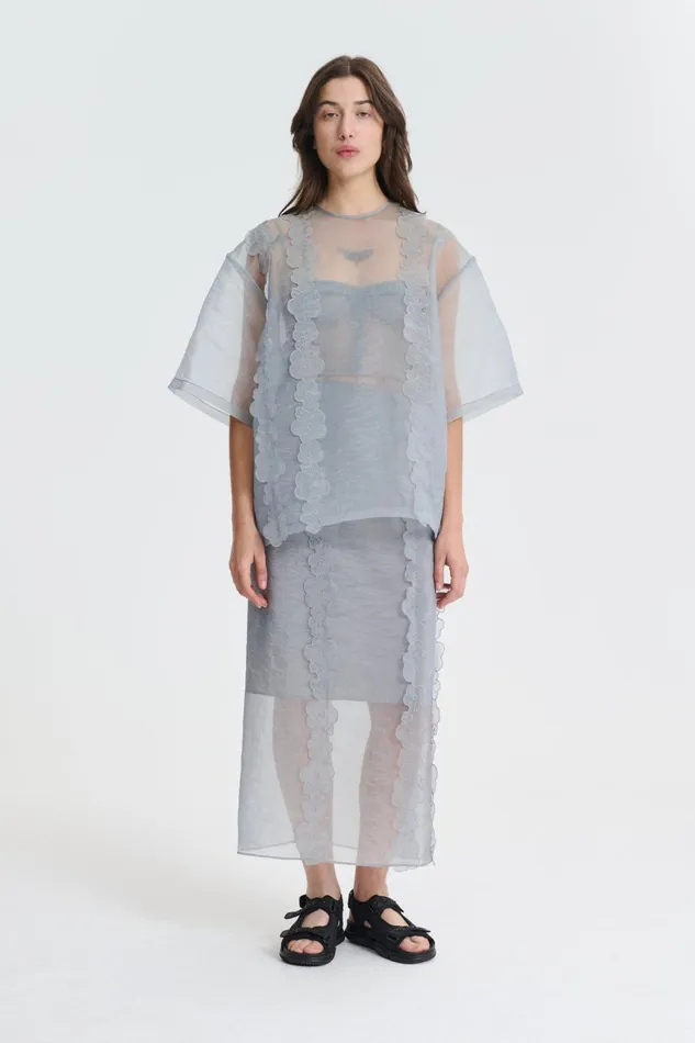 Cecilie Bahnsen Blouses Women ASRA TOP Grey
