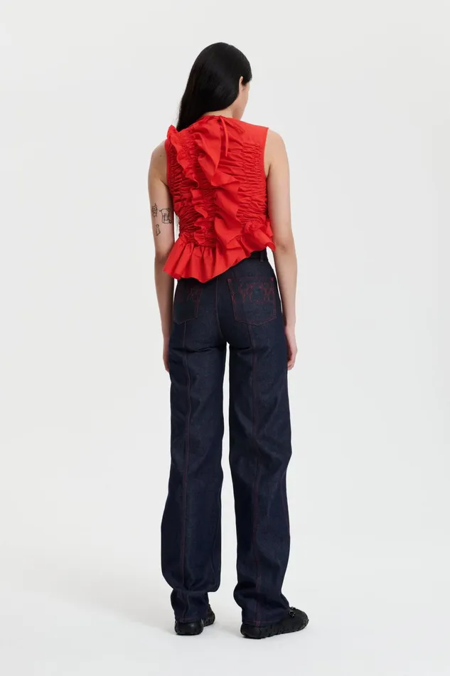 Cecilie Bahnsen Blouses Women GEO TOP Poppy Red