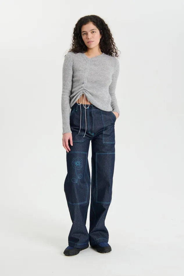 Cecilie Bahnsen Knits Women USSI PULLOVER Soft Grey