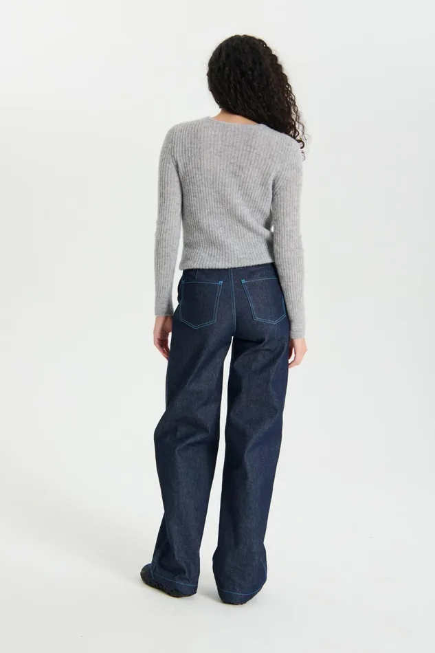 Cecilie Bahnsen Knits Women USSI PULLOVER Soft Grey
