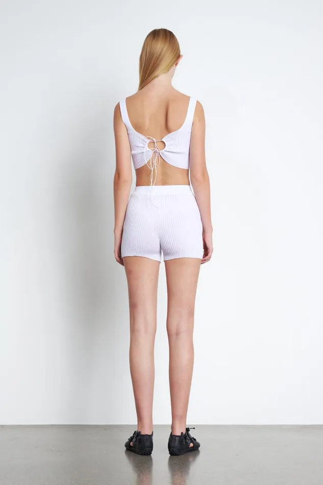 Cecilie Bahnsen Underpinning Women IMONA SHORTS White