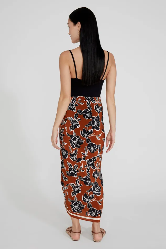 Chan Luu Bottoms Floral Sarong Umber 8211 Women