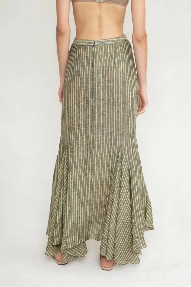 Chan Luu Bottoms Mermaid Skirt Mosstone 8211 Women