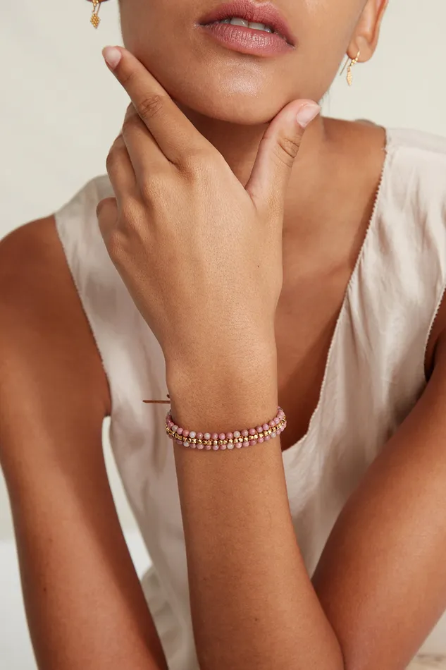 Chan Luu Bracelets Koa Cuff Wrap Bracelet Rhodonite 8211 Women