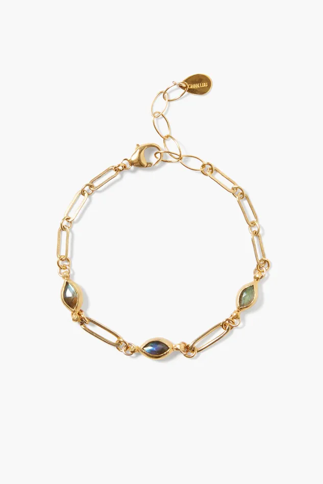 Chan Luu Bracelets Lydia Bracelet Gold Labradorite 8211 Women