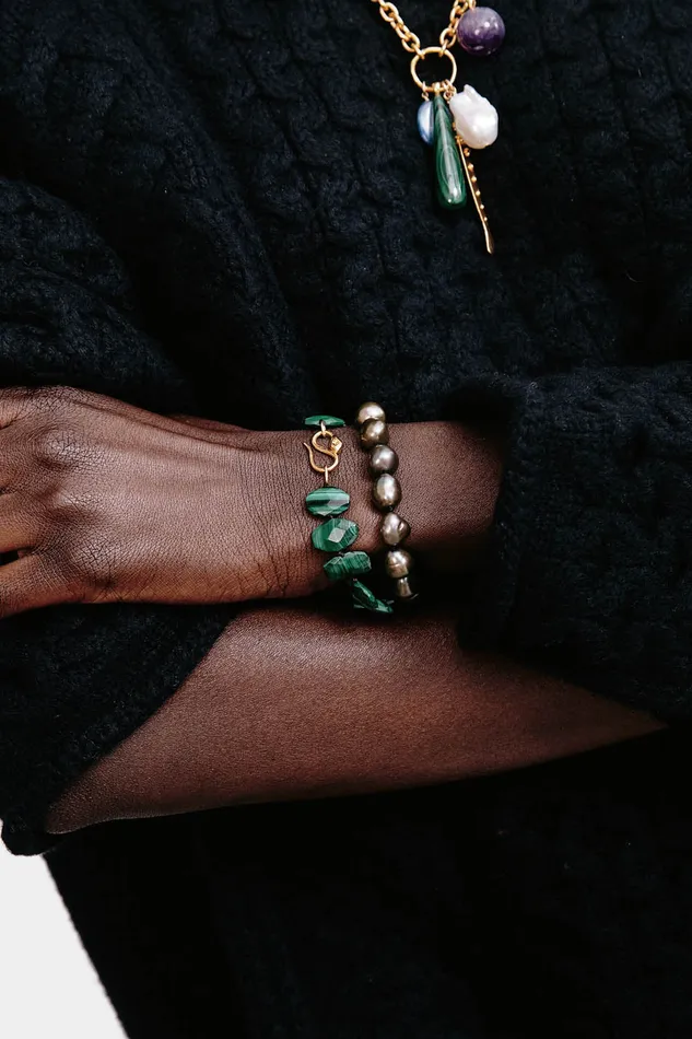 Chan Luu Bracelets Marta Bracelet Peacock Pearl 8211 Women