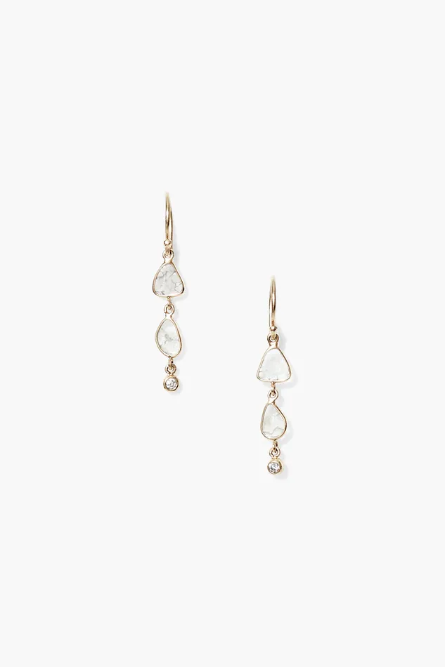 Chan Luu Earrings 14k Annalise Tiered Diamond Earrings Yellow Gold 8211 Women
