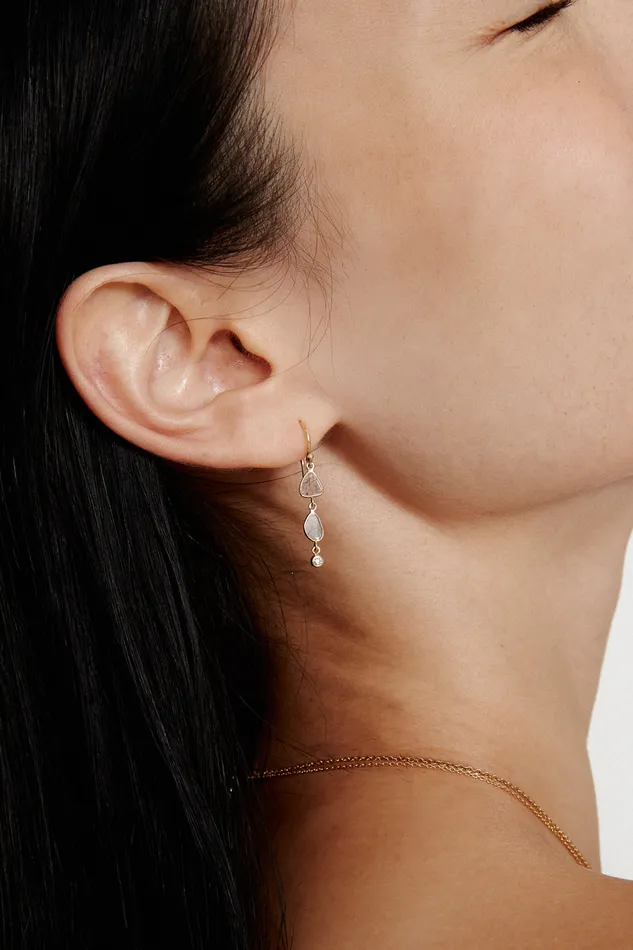 Chan Luu Earrings 14k Annalise Tiered Diamond Earrings Yellow Gold 8211 Women