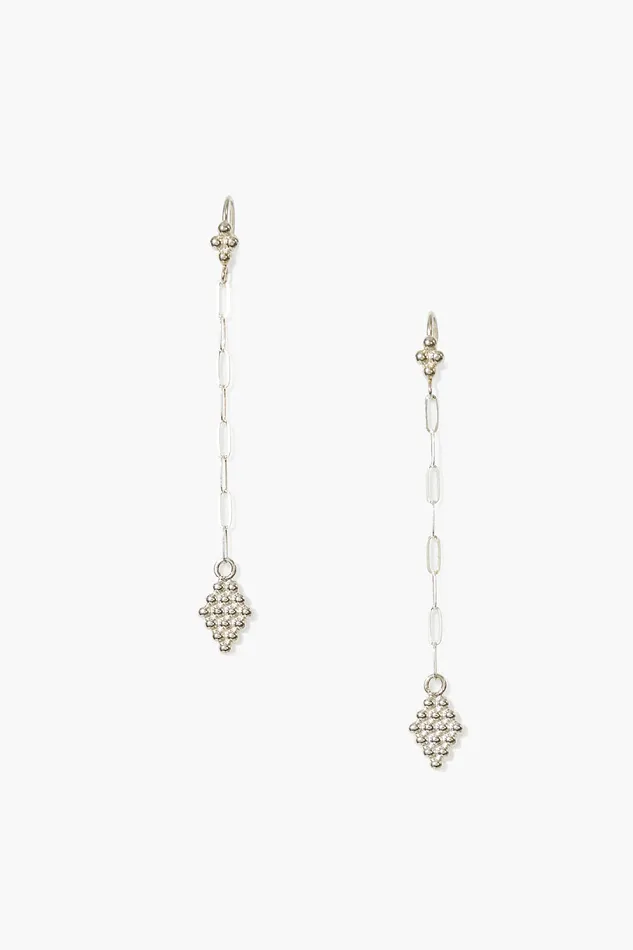 Chan Luu Earrings Bijou Chain Link Earrings Silver 8211 Women