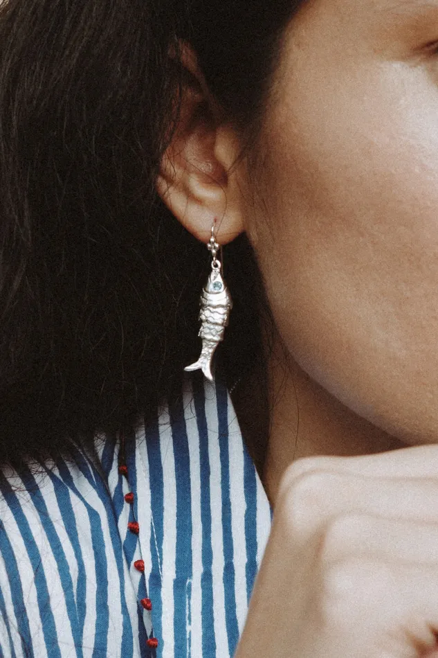 Chan Luu Earrings Koi Earrings Blue Topaz 8211 Women