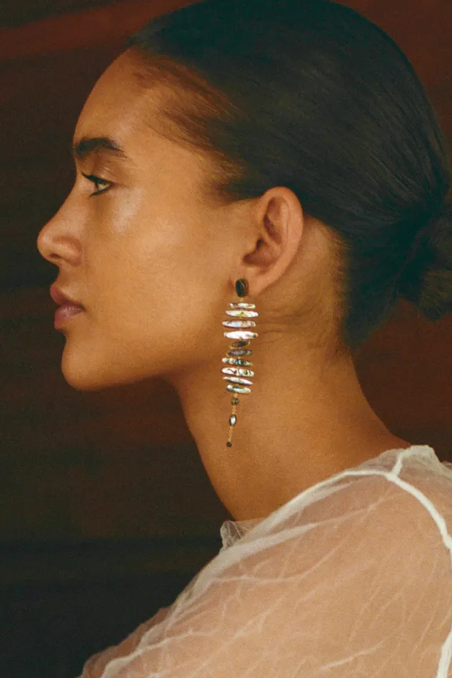 Chan Luu Earrings Mizumi Earrings Abalone 8211 Women
