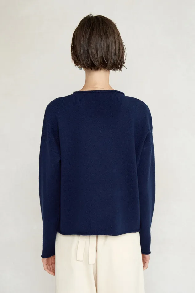 Chan Luu Knitwear Jane Sweater Navy 8211 Women