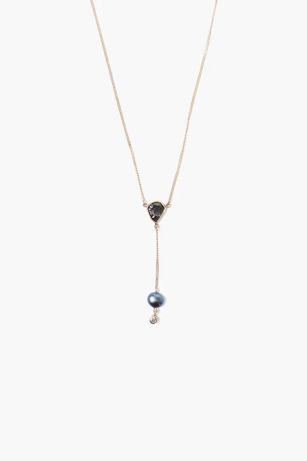 Chan Luu Necklaces 14k Sloane Lariat Necklace Peacock Pearl 8211 Women