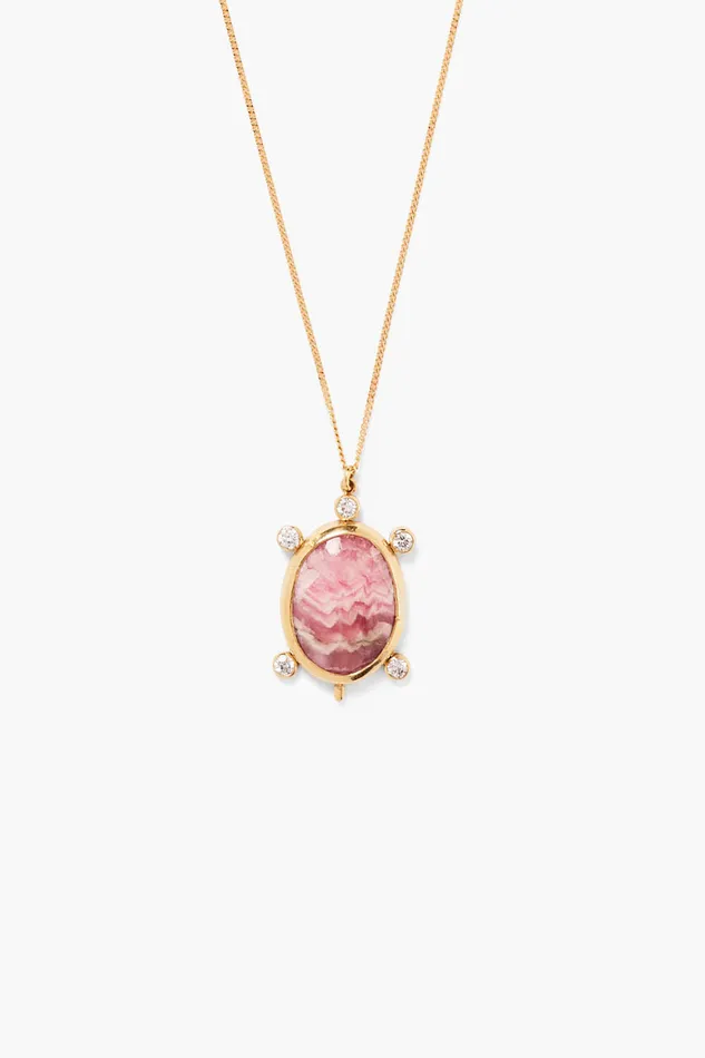 Chan Luu Necklaces 14k Turtle Necklace Rhodochrosite 8211 Women