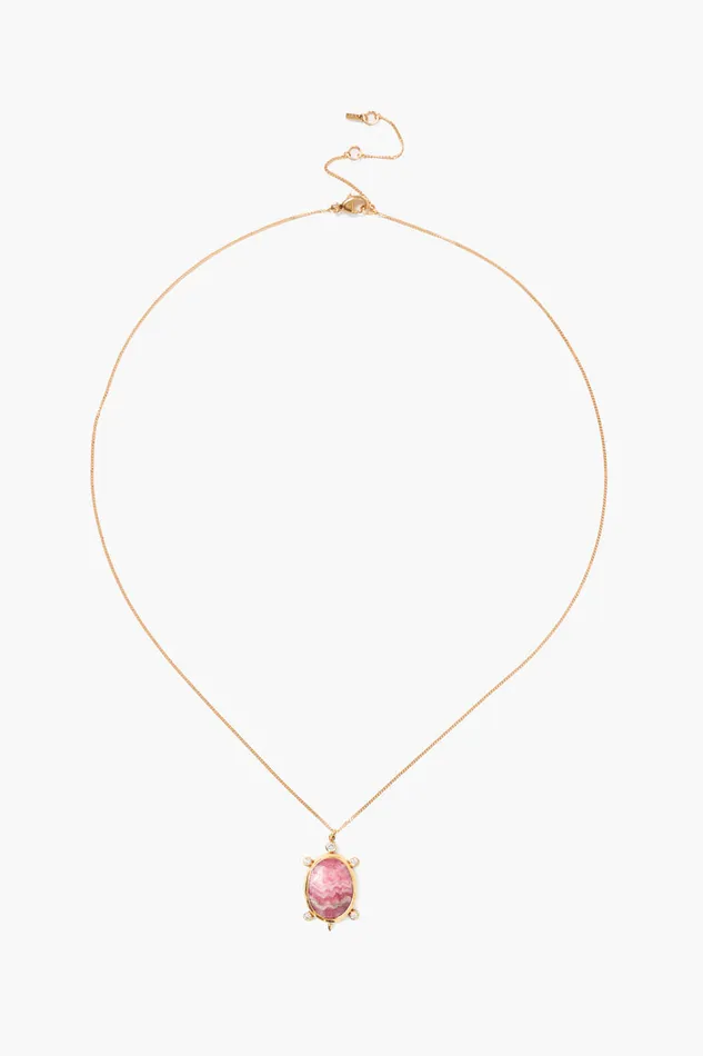 Chan Luu Necklaces 14k Turtle Necklace Rhodochrosite 8211 Women
