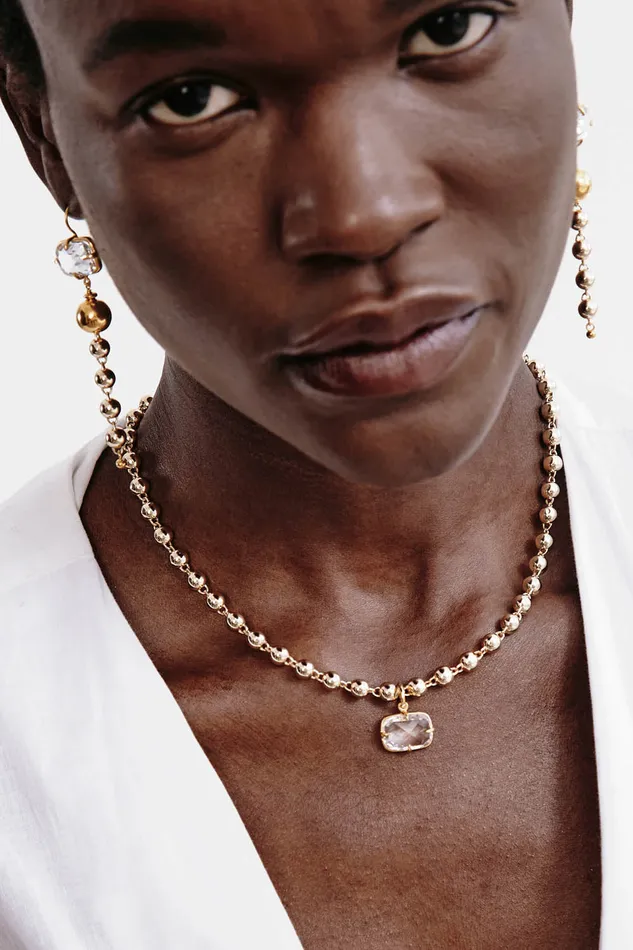 Chan Luu Necklaces Andie Ball Chain Necklace Gold 8211 Women