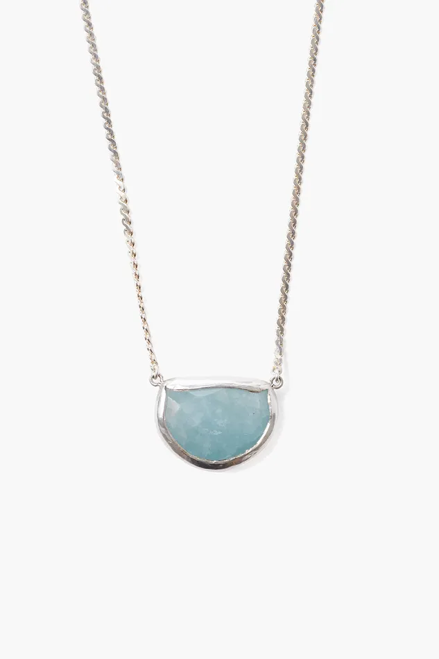Chan Luu Necklaces Aquamarine Luna Necklace 8211 Women