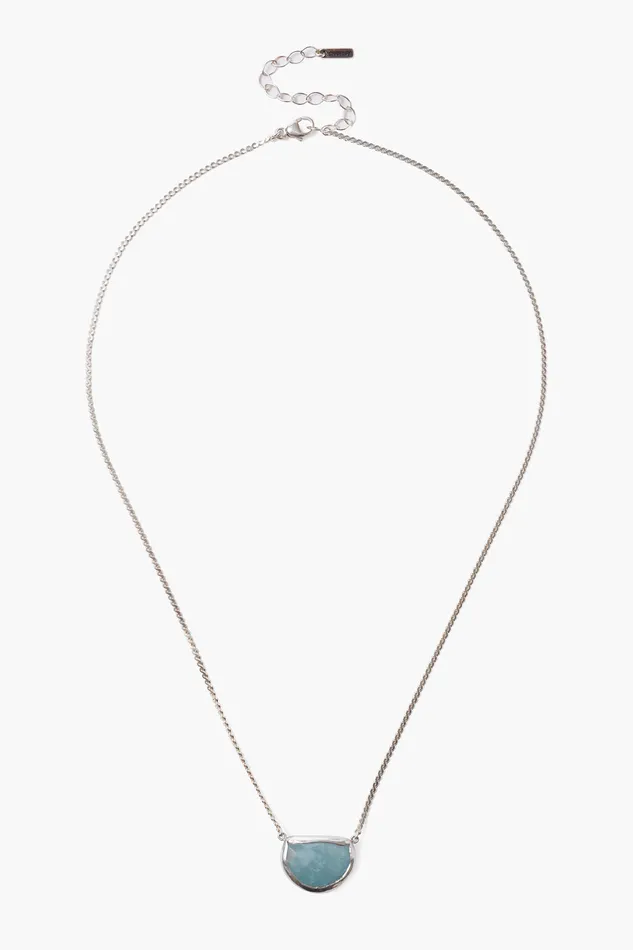 Chan Luu Necklaces Aquamarine Luna Necklace 8211 Women