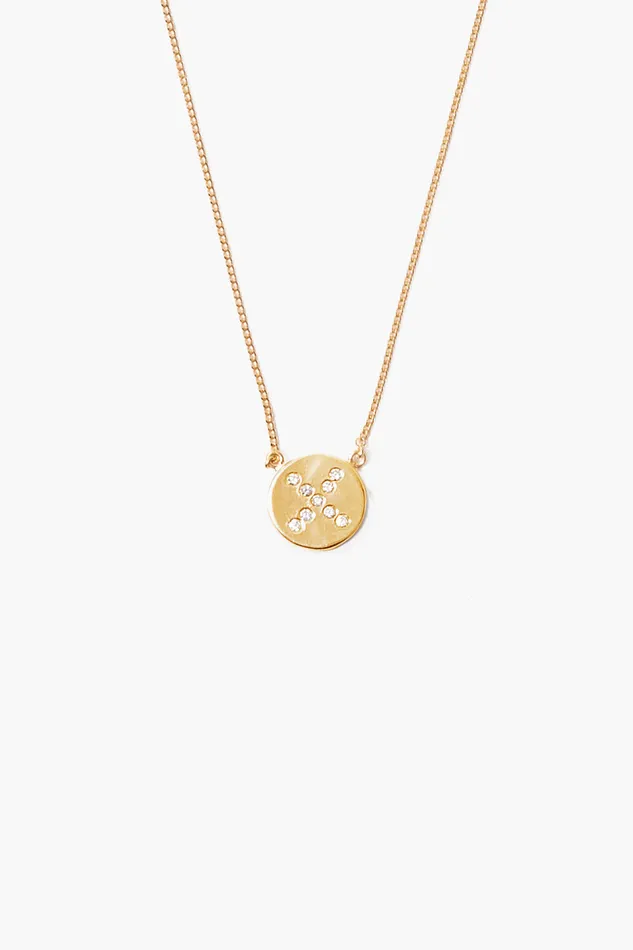 Chan Luu Necklaces Diamond Initial Coin Necklace Gold 8211 Women