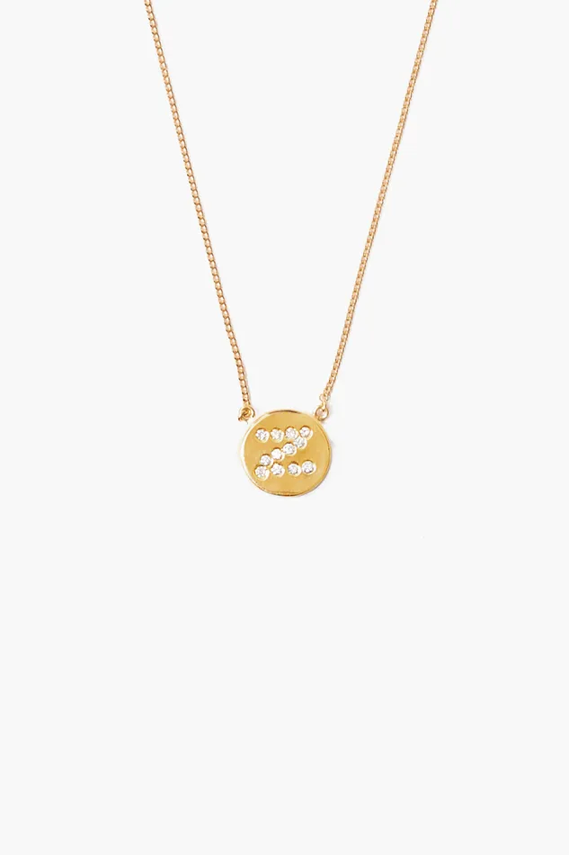 Chan Luu Necklaces Diamond Initial Coin Necklace Gold 8211 Women