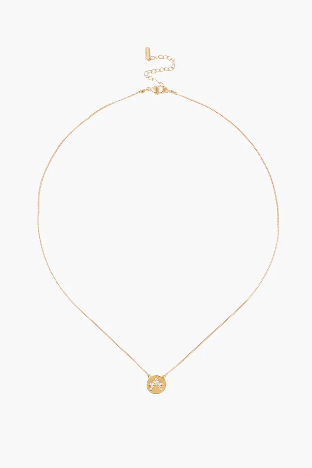 Chan Luu Necklaces Diamond Initial Coin Necklace Gold 8211 Women