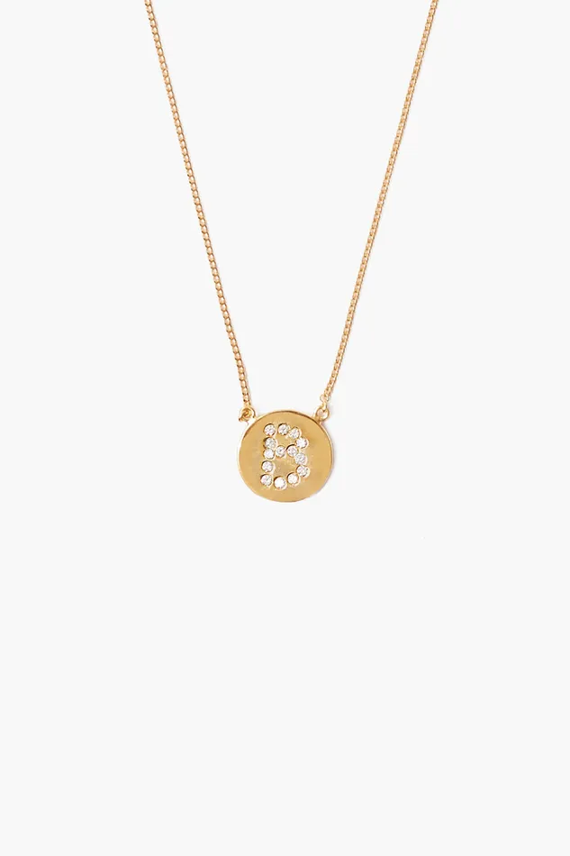 Chan Luu Necklaces Diamond Initial Coin Necklace Gold 8211 Women