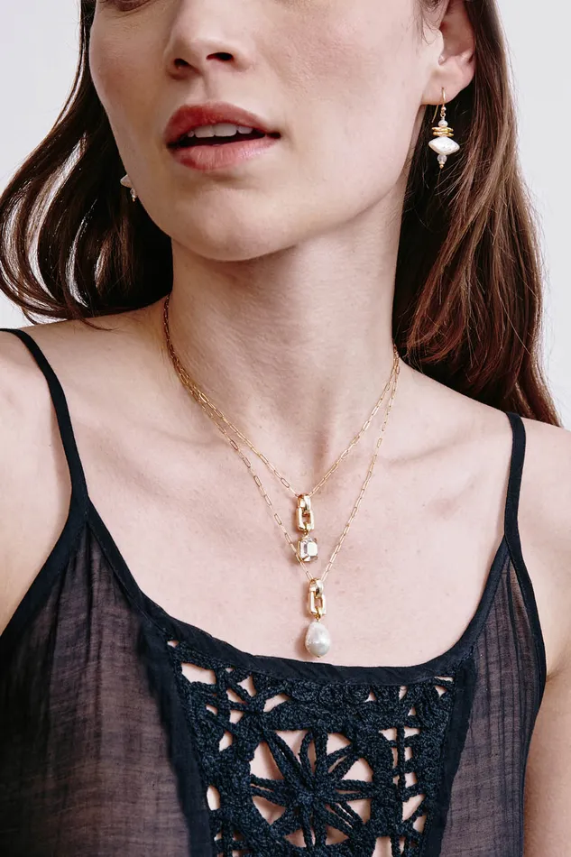 Chan Luu Necklaces Ellis Necklace White Pearl 8211 Women
