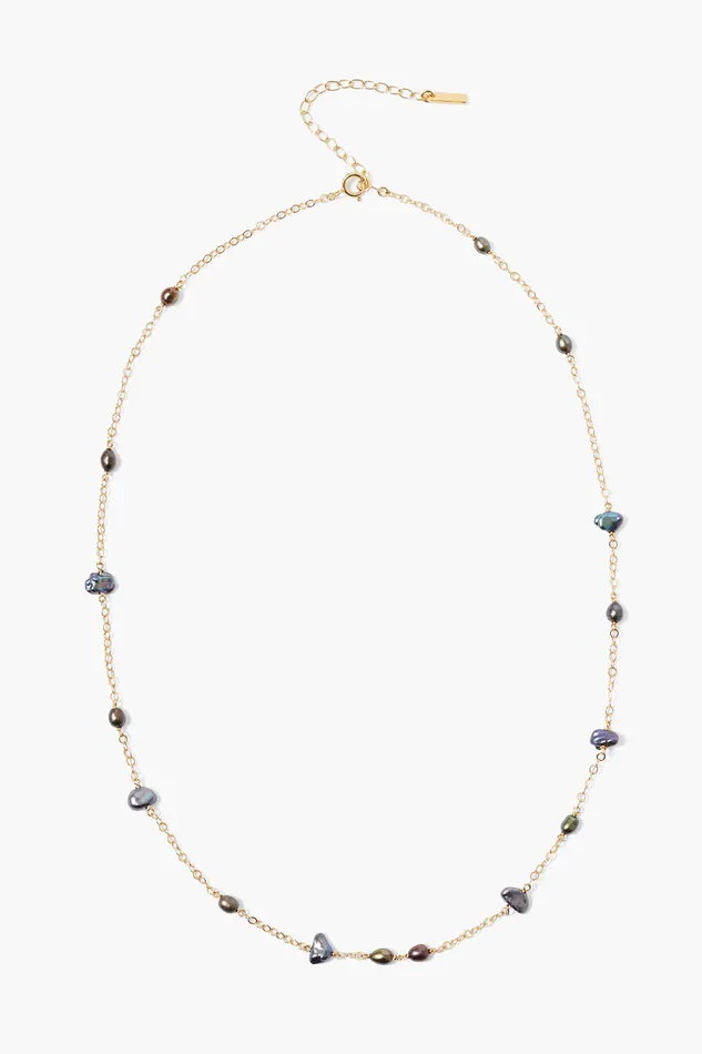 Chan Luu Necklaces Freeform Pearl Necklace Peacock 8211 Women