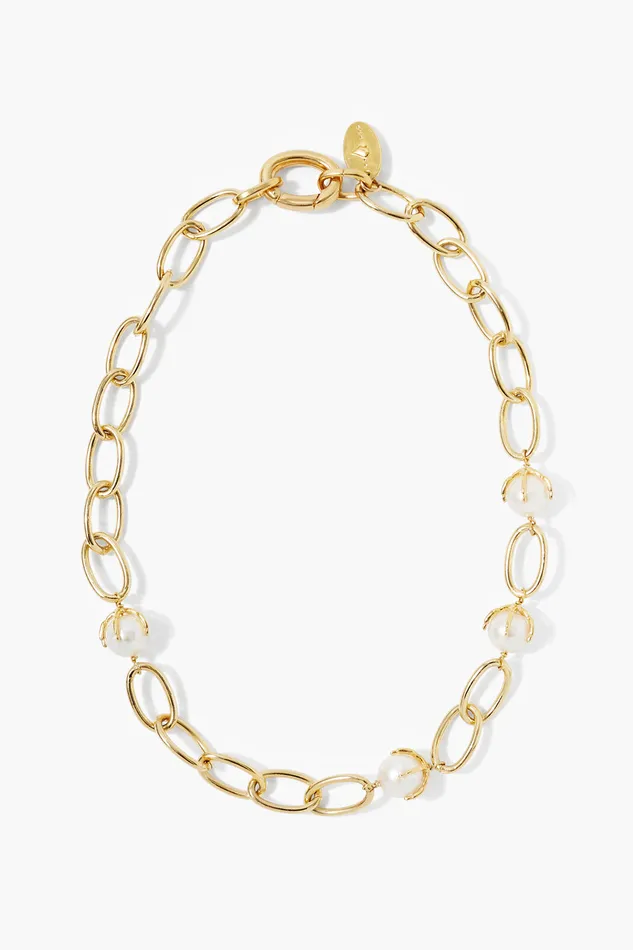 Chan Luu Necklaces Lark Chain Necklace White Pearl 8211 Women