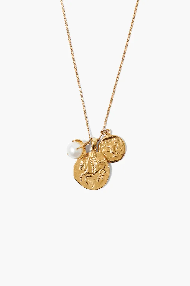 Chan Luu Necklaces Pegasus Charm Necklace Gold Mix 8211 Women