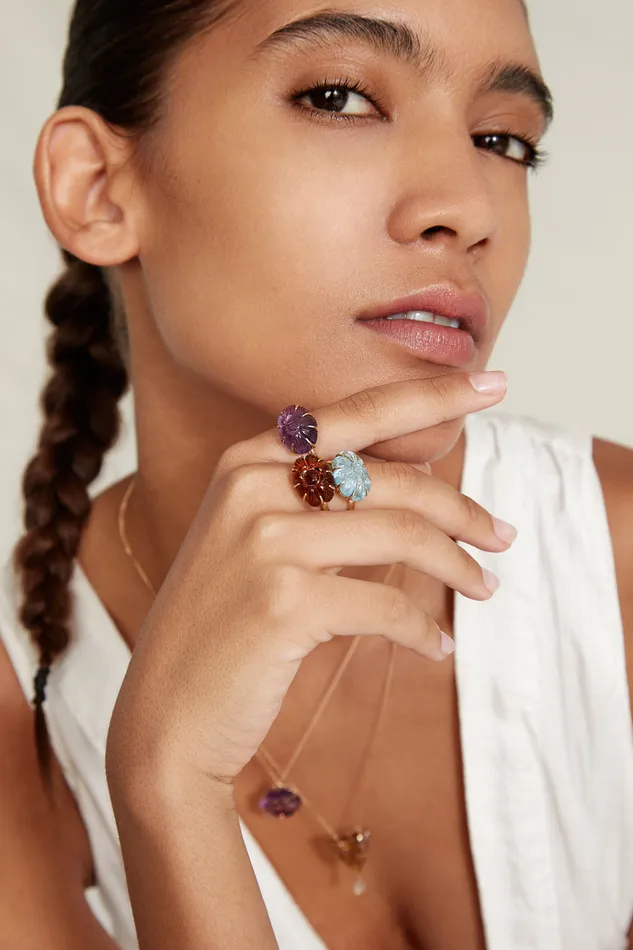 Chan Luu Rings 14k Dahlia Ring Amethyst 8211 Women