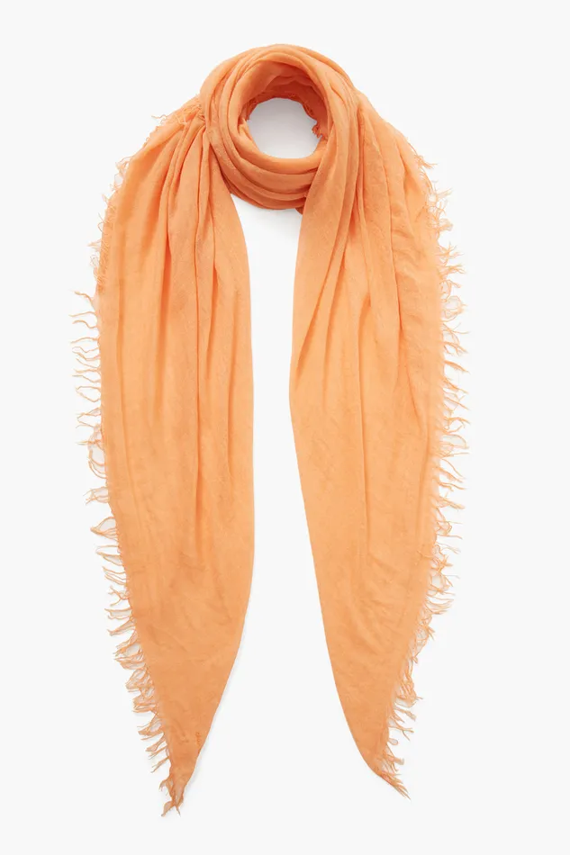 Chan Luu Scarves Cashmere And Silk Scarf Pumpkin 8211 Women
