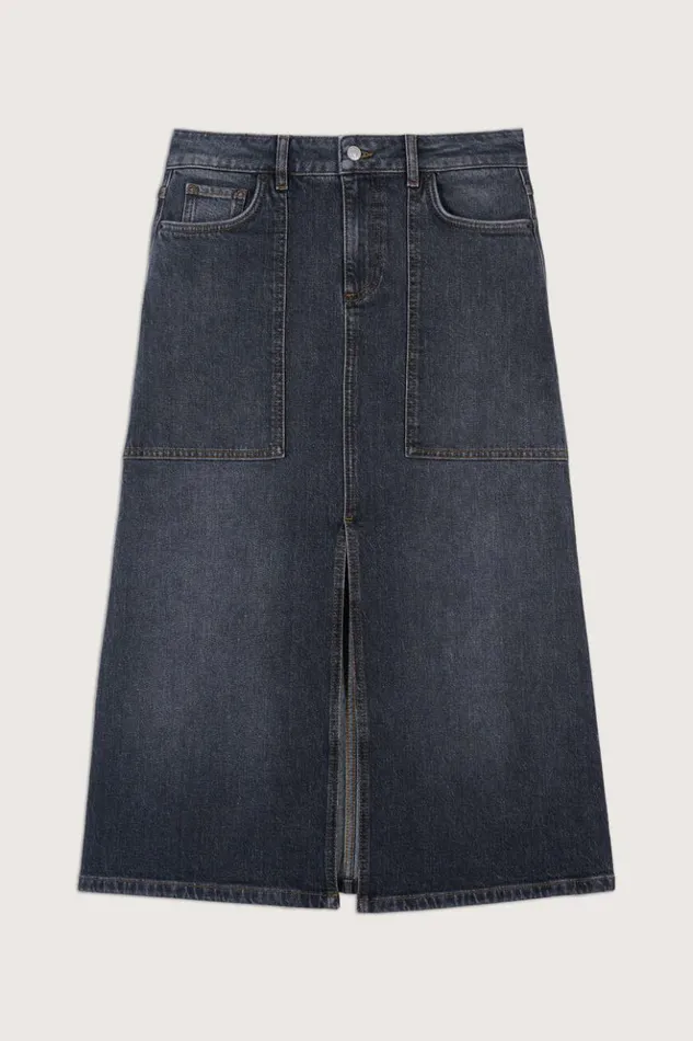 CickyDenim Skirt Clothing Baandsh Skirts and Shorts