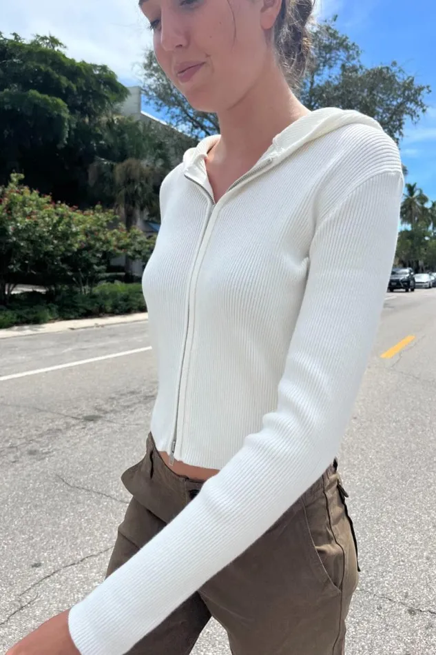 Clothing Arden Crop Hoodie Brandy Melville SWEATERS