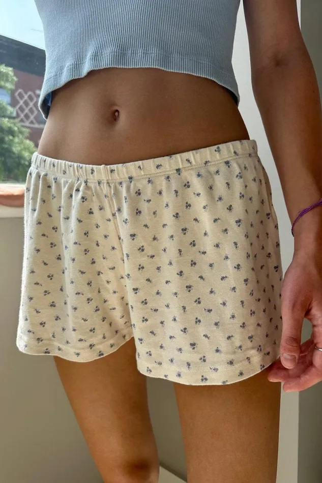 Clothing Emery Floral Cotton Shorts Brandy Melville FLORALS
