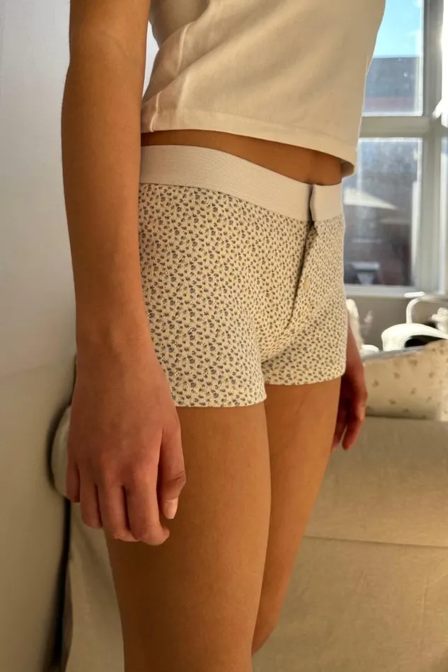 Clothing Floral Boyshort Underwear Brandy Melville FLORALS