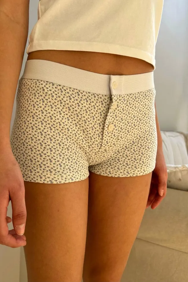 Clothing Floral Boyshort Underwear Brandy Melville FLORALS