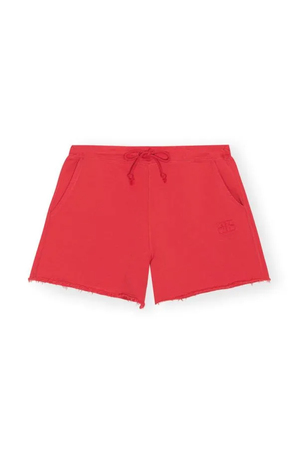 Clothing GANNI Extended Sizes Red Isoli Drawstring Shorts Racing Red